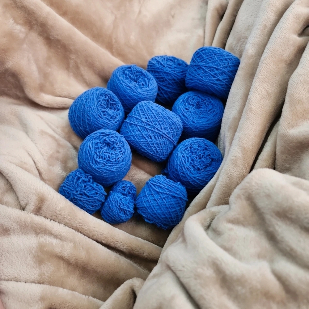 Blue Yarn Bundle